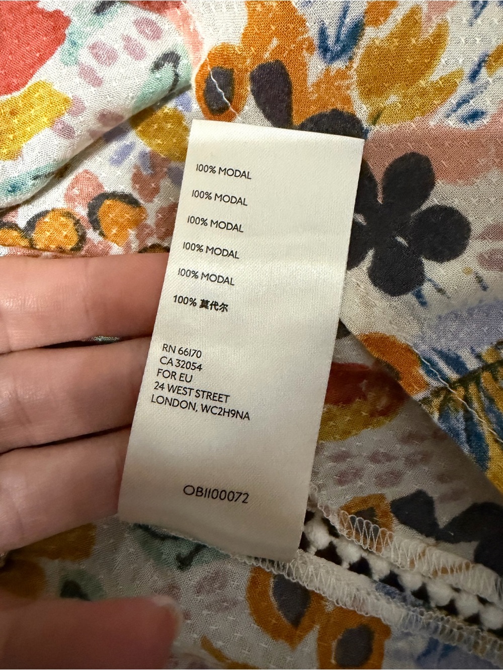 Anthropologie Maeve Floral Patchwork Peasant Blouse in Pink, Green, Yellow - Picture 12 of 13